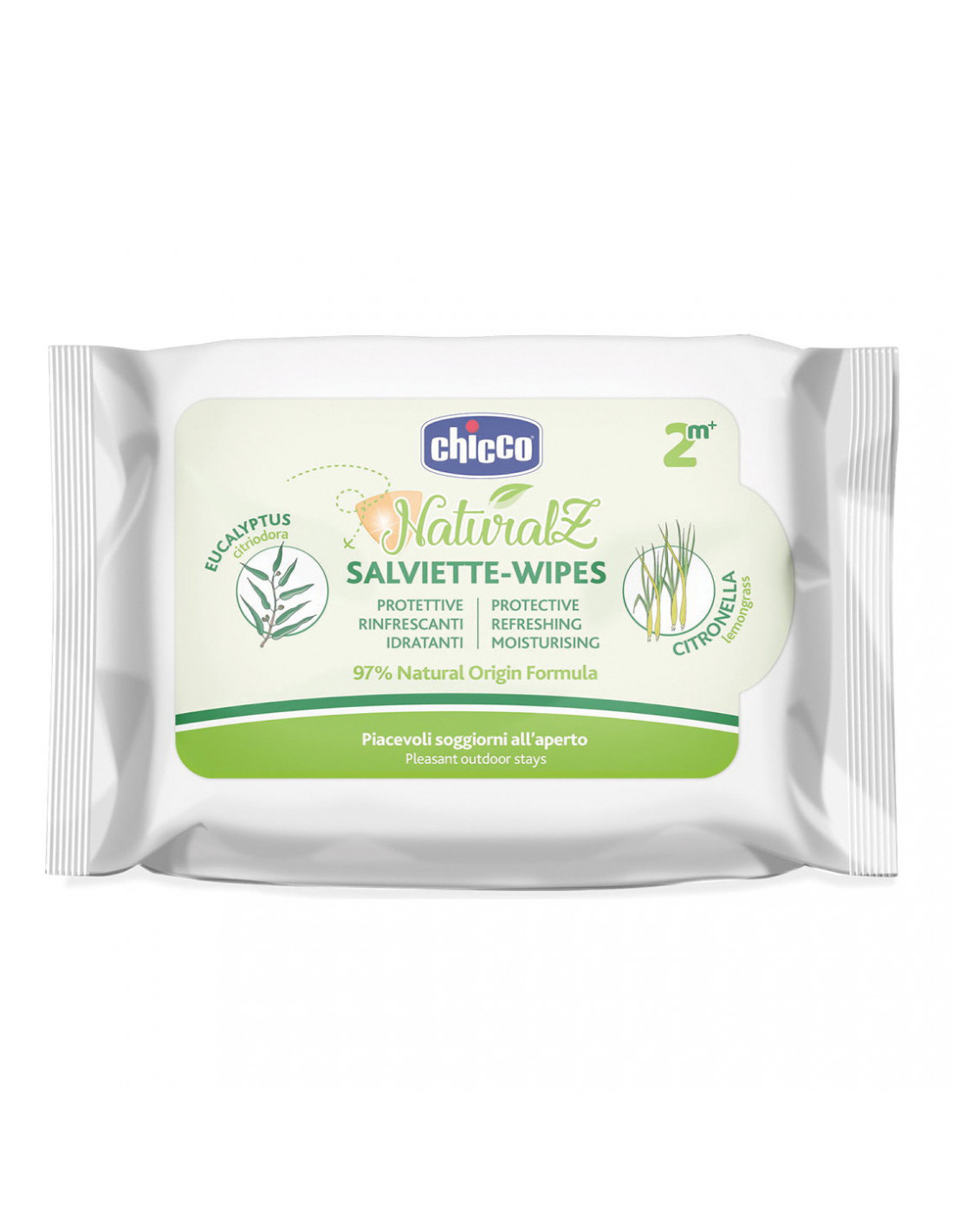 Chicco Natural Zanza Salviette 20 Pezzi