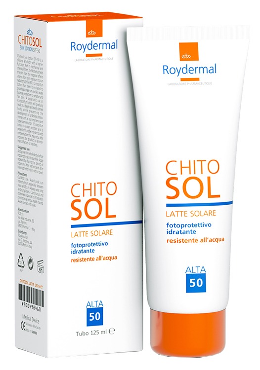 Chitosol Latte Solare Fotoprotettivo Idratante SPF50 125 ml