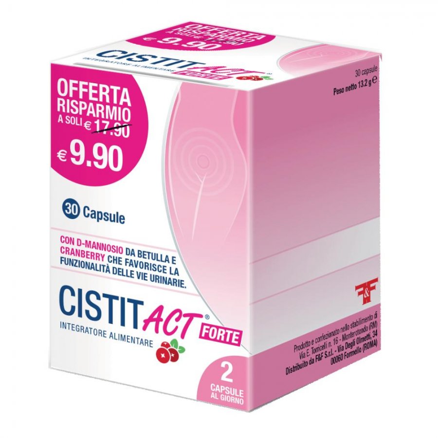 Cistit Act Forte Integratore Cistite 30 Capsule