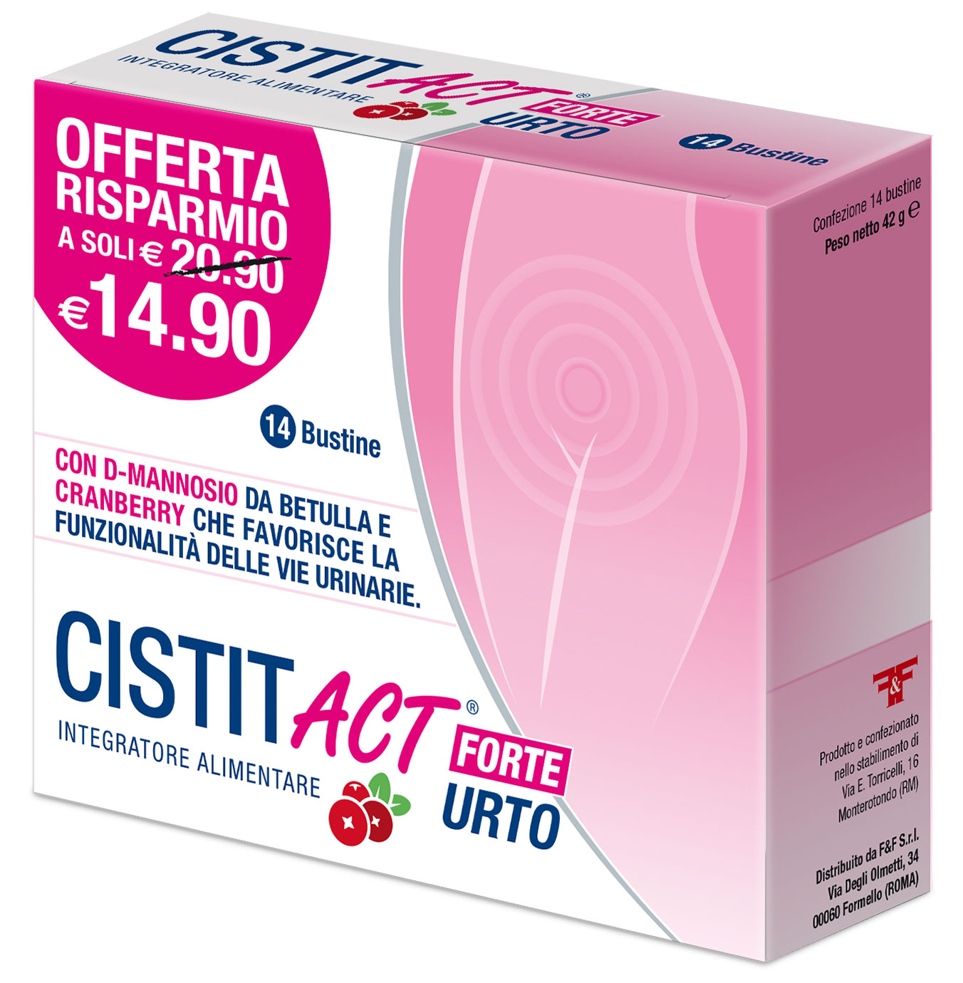 Cistit Act Forte Urto Integratore Cistite 14 Bustine