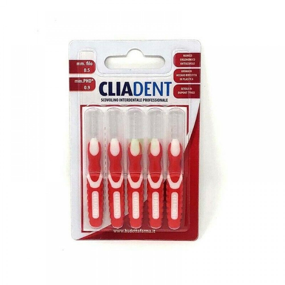 Cliadent Scovolini Interdentali 0.9 mm 5 Pezzi