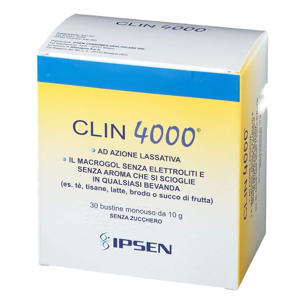 Clin 4000 - Lassativo in Polvere - 30 Bustine