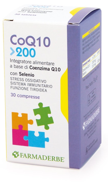 CoQ10 200 Integratore Coenzima Q10 30 Compresse