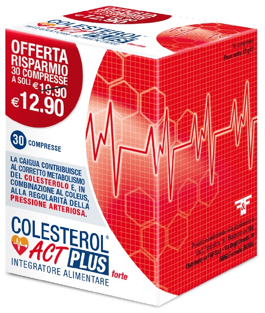 Colesterol Act Plus Forte Integratore Controllo Colesterolo 30 Compresse