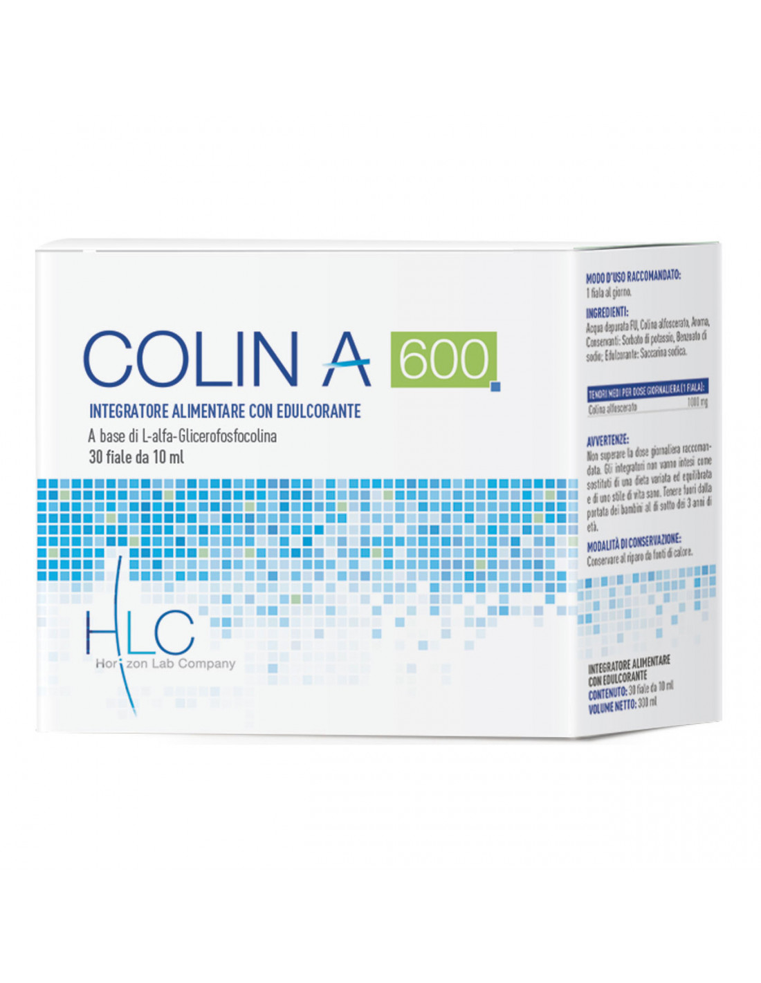 Colin A 600 - Integratore per Fatica Mentale - 30 Fiale x 10 ml