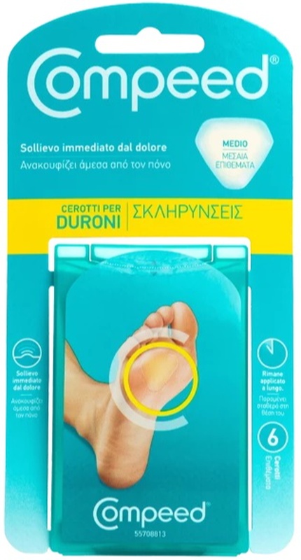 Compeed - Cerotti per Duroni Medio - 6 Pezzi