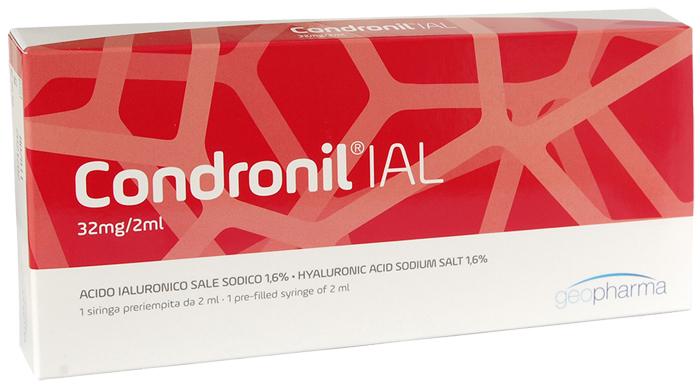 Condronil Ial - Siringa Intra-Articolare con Acido Ialuronico Sale Sodico - 1 Siringa x 2 ml