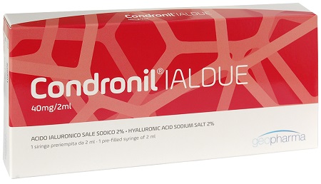 Condronil Ialdue - Siringa Intra-Articolare con Acido Ialuronico Sale Sodico - 1 Siringa x 2 ml