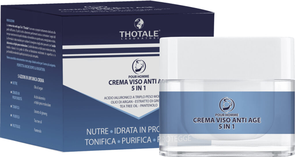 THOTALE CREMA VISO UOMO ANTIAGE 5 IN 1 50 ML