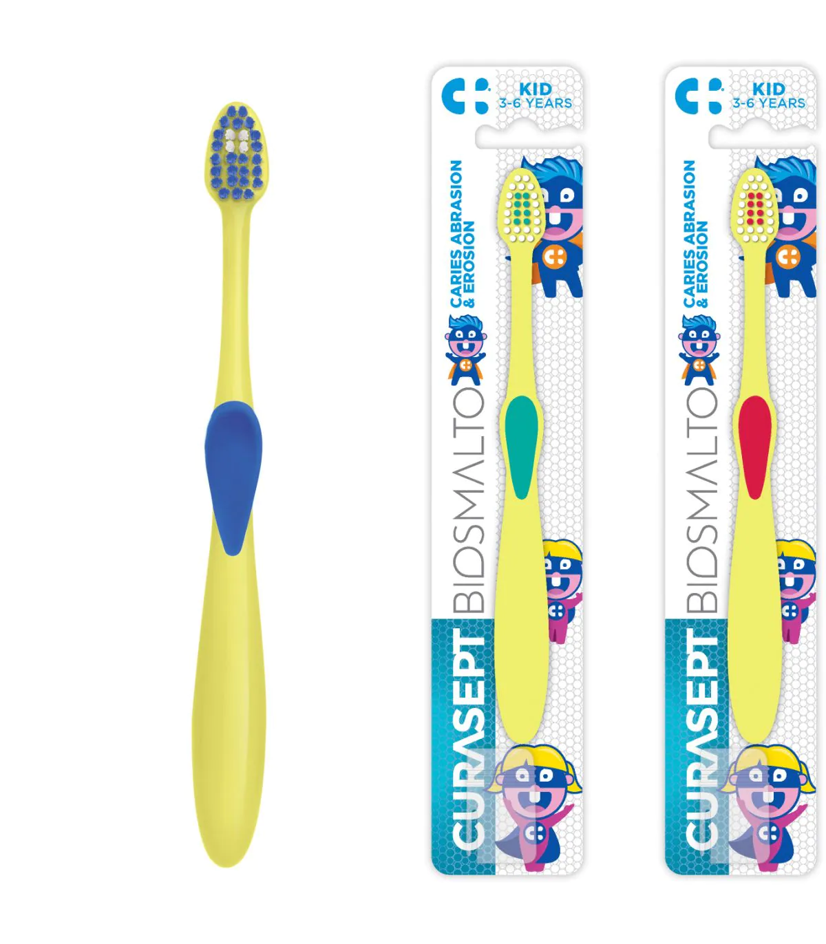 Curasept Biosmalto - Spazzolini per Bambini 3 - 6 Anni