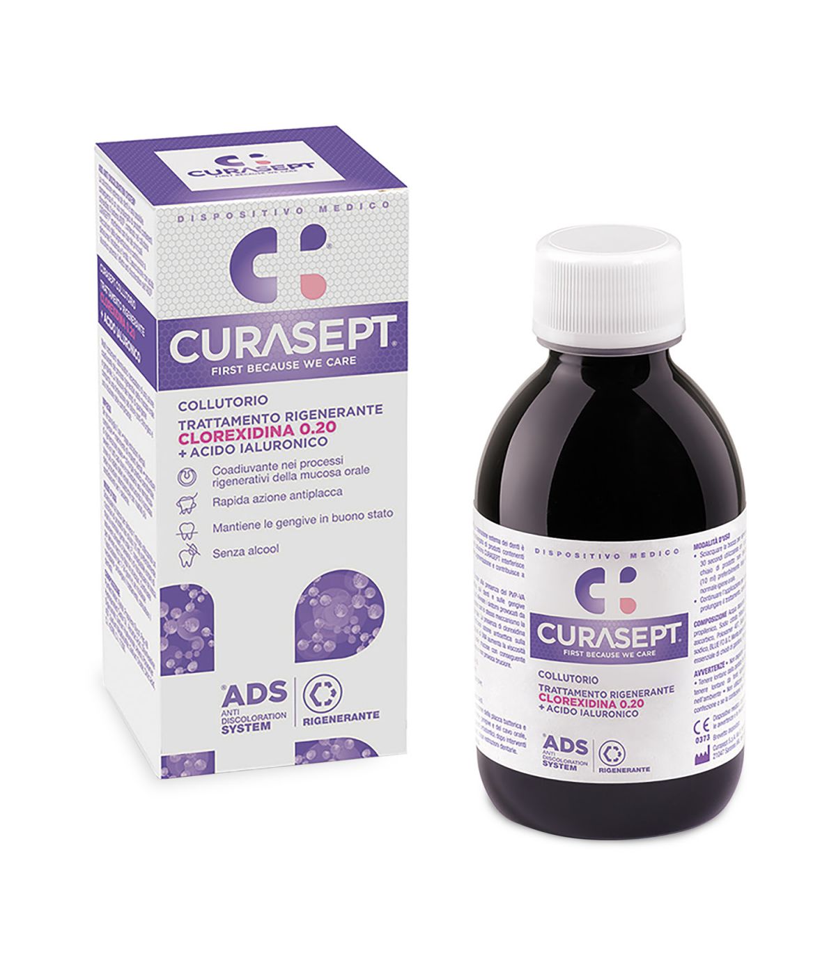 Curasept ADS + DNA - Colluttorio Trattamento Rigenerante con Clorexidina 0.20 - 200 ml