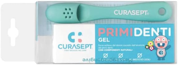 Curasept Gel Primi Denti Kit Massaggiagengive 2 Pezzi