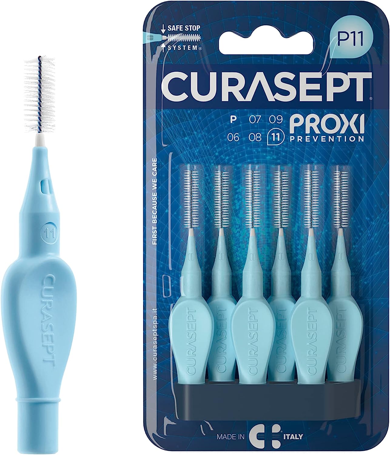 Curasept Proxi Prevention P11 Azzurro 6 Scovolini