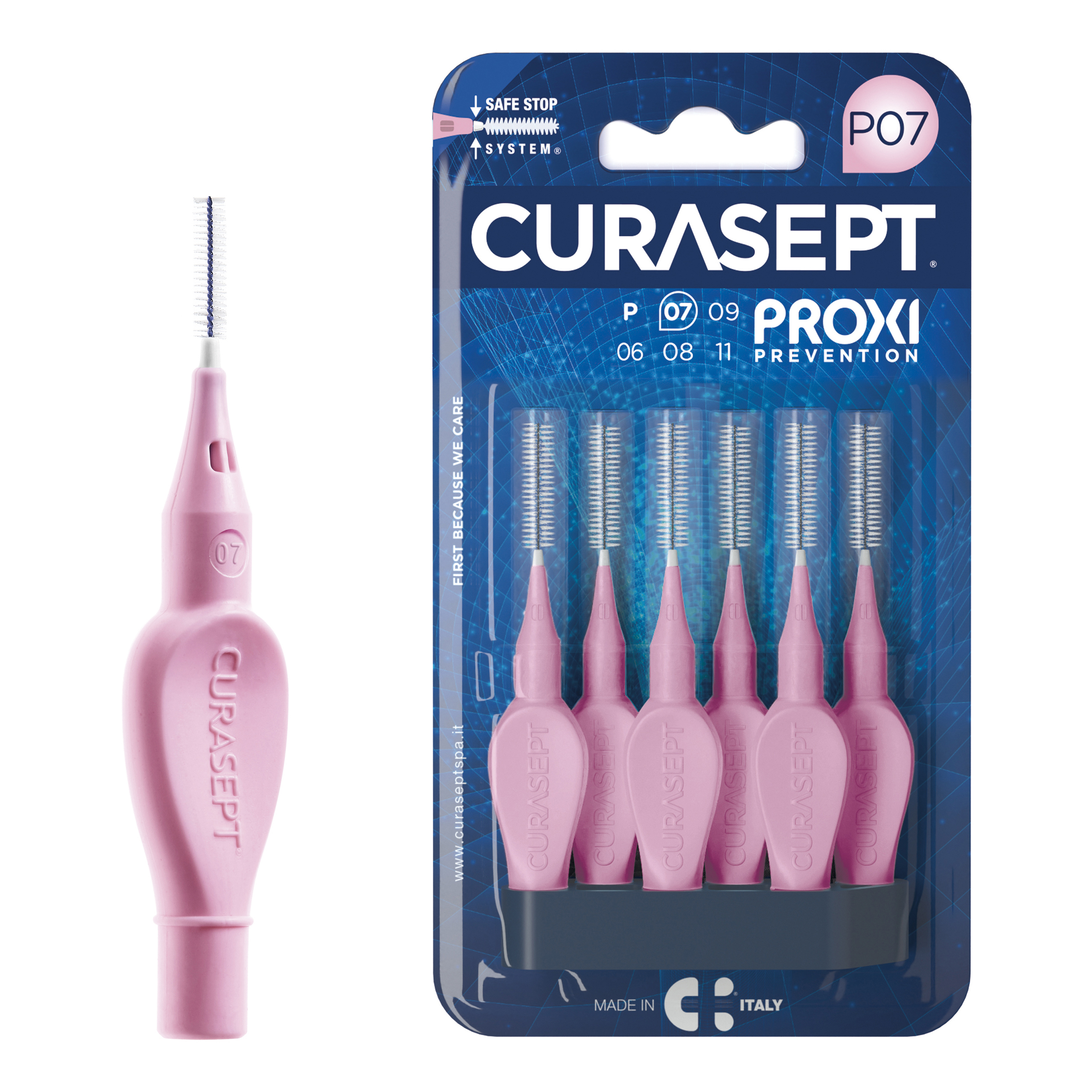 Curasept Proxy Prevention P07 Colore Rosa - 6 Scovolini