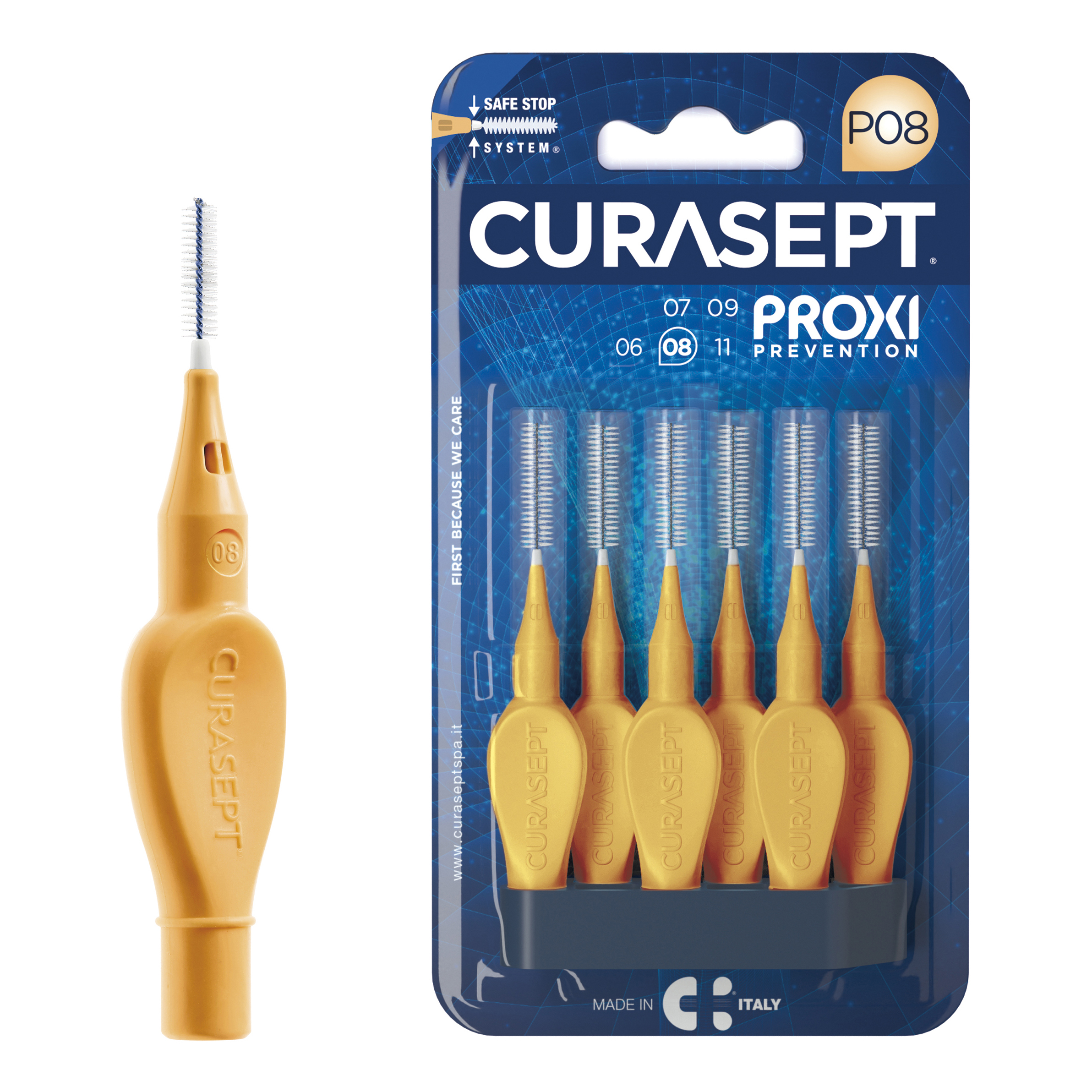 Curasept Proxy Prevention P08 Colore Arancio Chiaro - 6 Scovolini