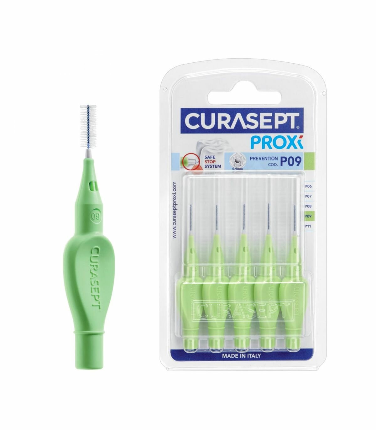 Curasept Proxy Prevention P09 Colore Verde Chiaro - 5 Scovolini