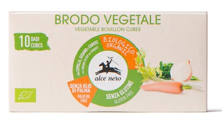Dado Vegetale Biologico Senza Olio di Palma 10 Pezzi