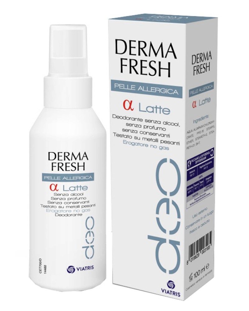Dermafresh Alfa Latte - Deodorante Pelle Allergica - 100 ml