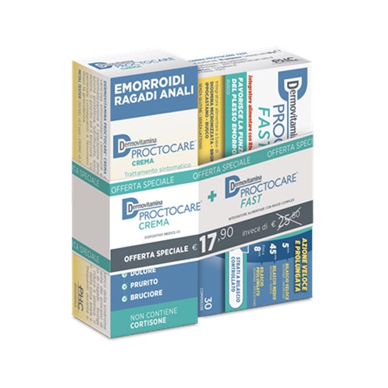 DERMOVITAMINA PROCTOCARE BIPACK PROCTOCARE FAST 30 COMPRESSE+ PROCTOCARE CREMA 30 ML