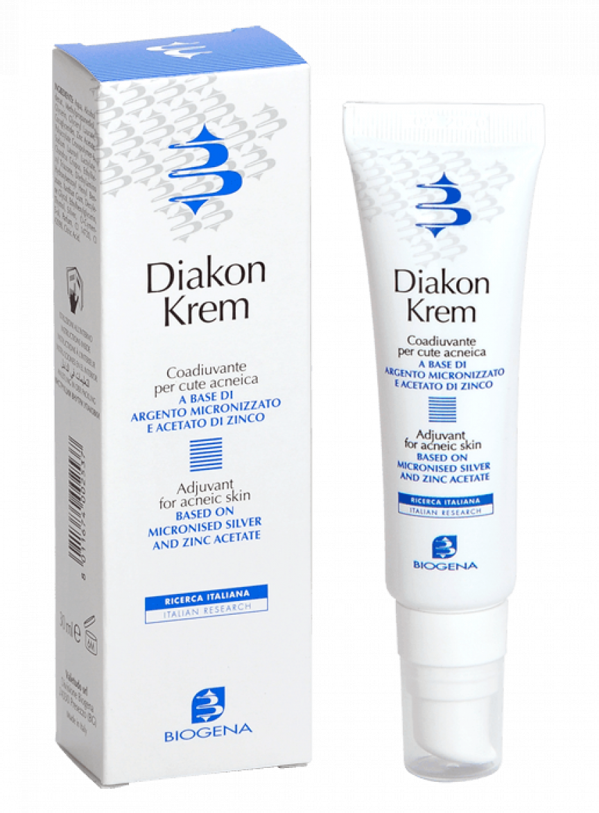 Biogena Diakon Krem - Coadiuvante per Pelle Acneica - 30 ml