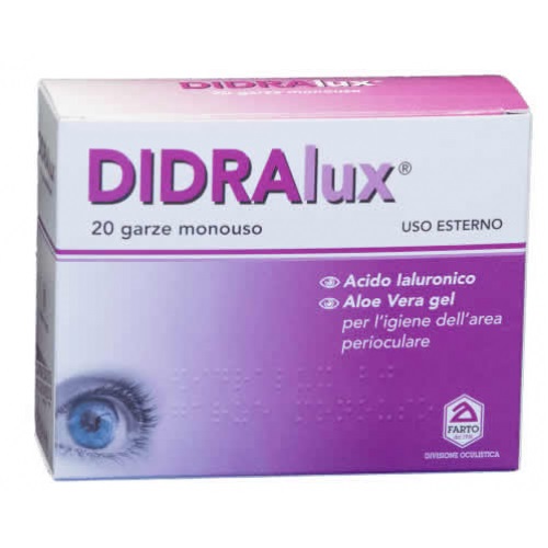 Didralux Garze per Igiene Oculare 20 Pezzi