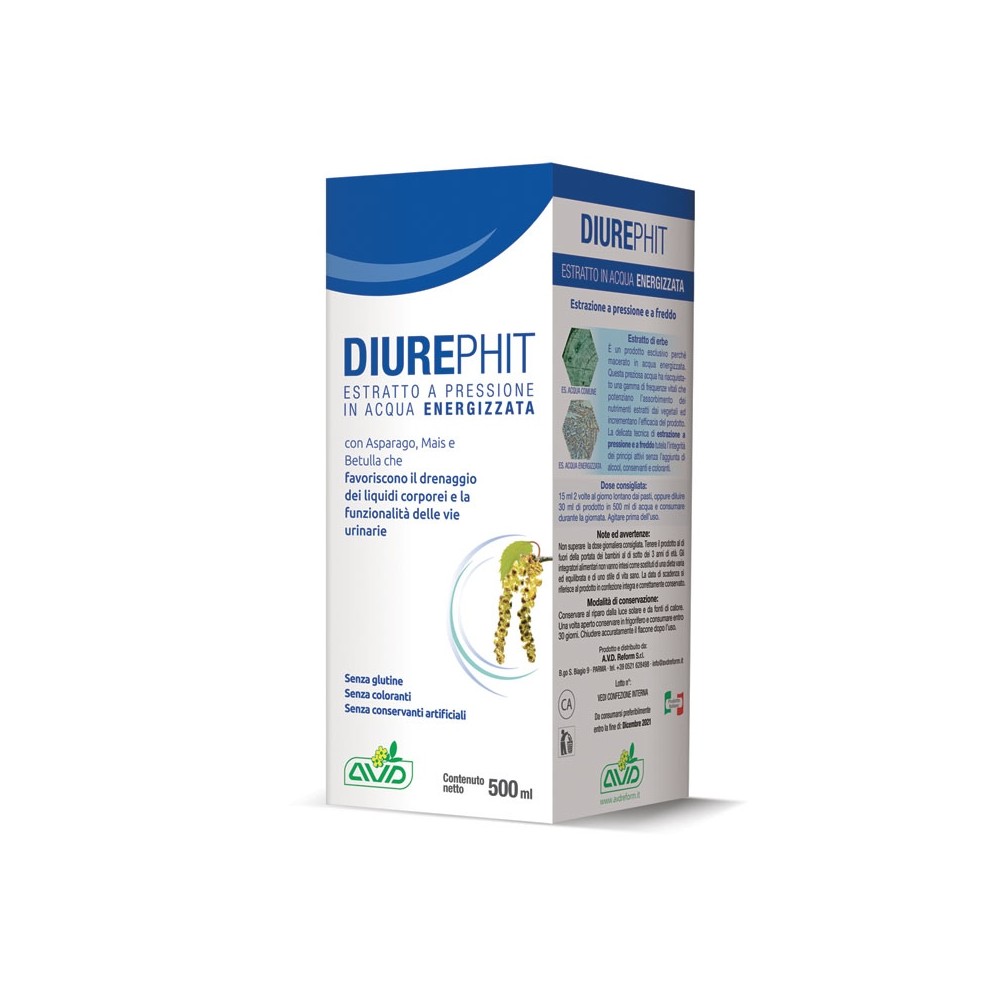 Diurephit Betulla - Integratore Liquido Drenante - 500 ml