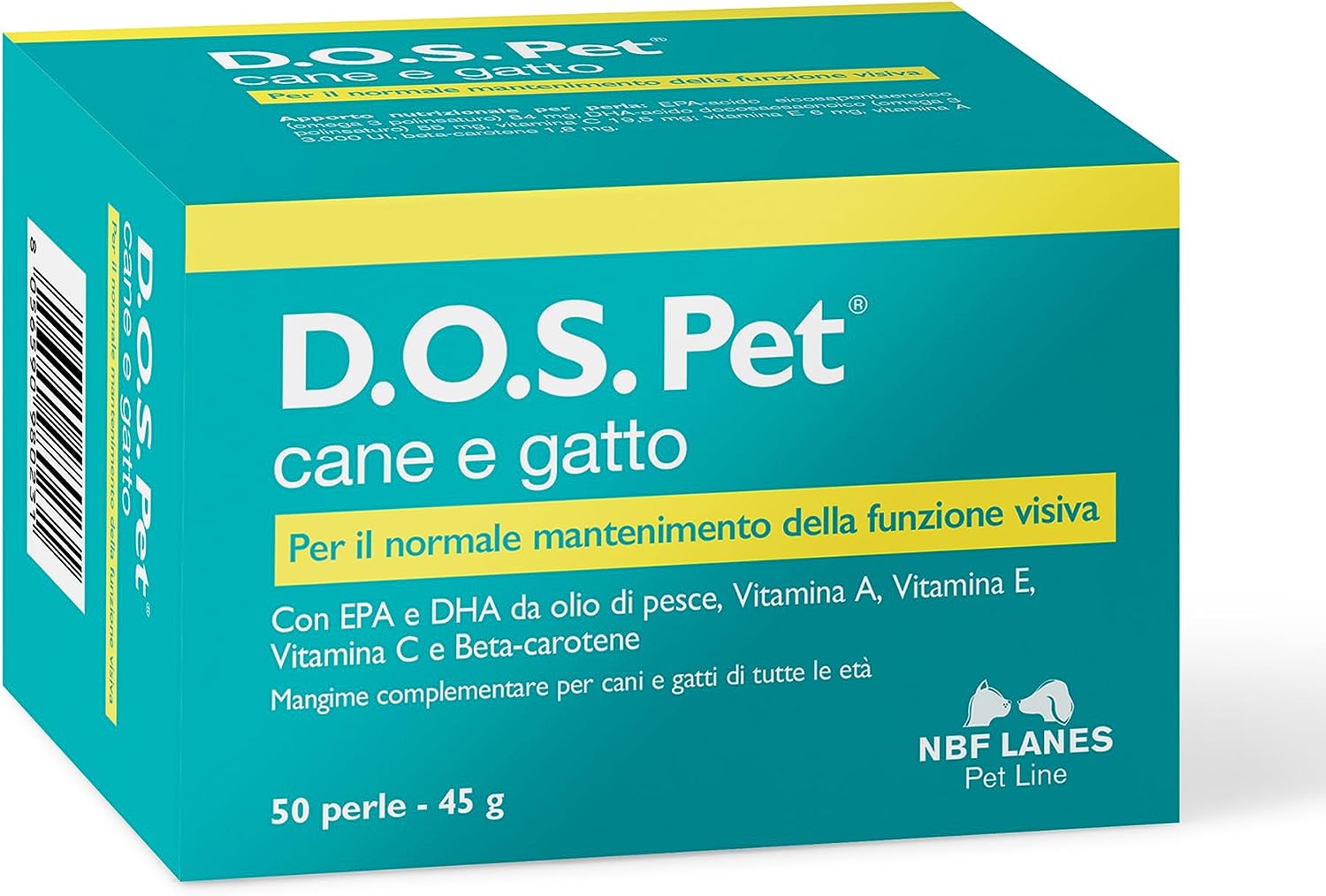 Dos Pet Mangime Complementare Cane e Gatto 50 Perle
