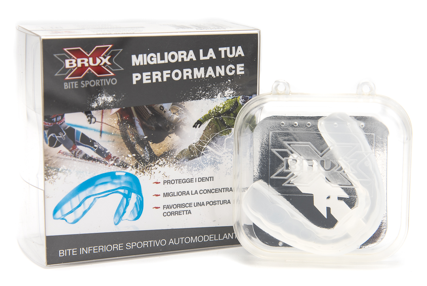 Dr. Brux Sport - Bite Sportivo per Arcata Inferiore - Colore Trasparente