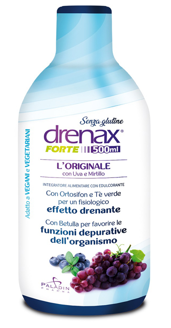 Drenax Forte Mirtillo e Uva Integratore Drenante 500 ml