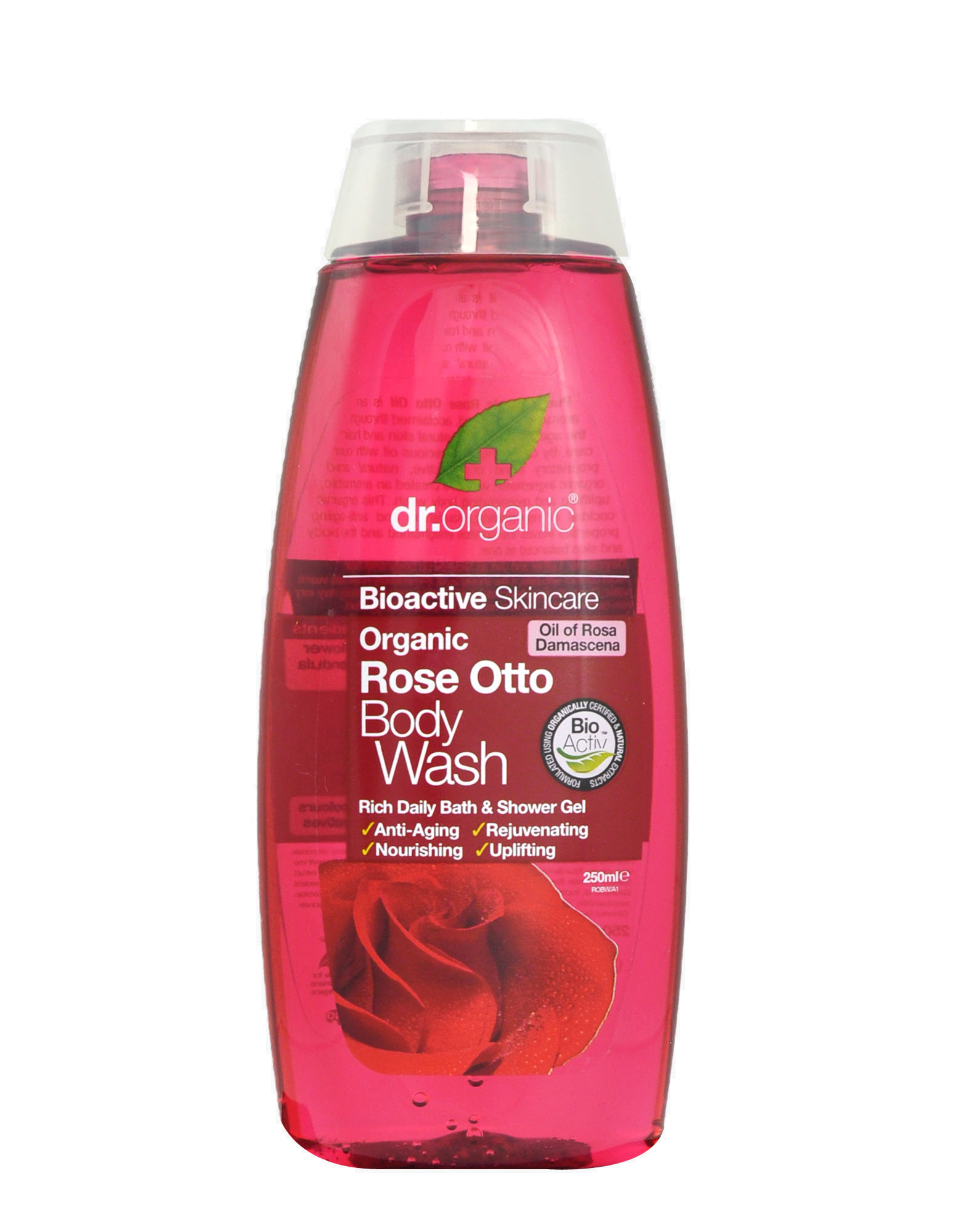 Dr. Organic Rosa - Detergente Corpo Bagnoschiuma - 250 ml