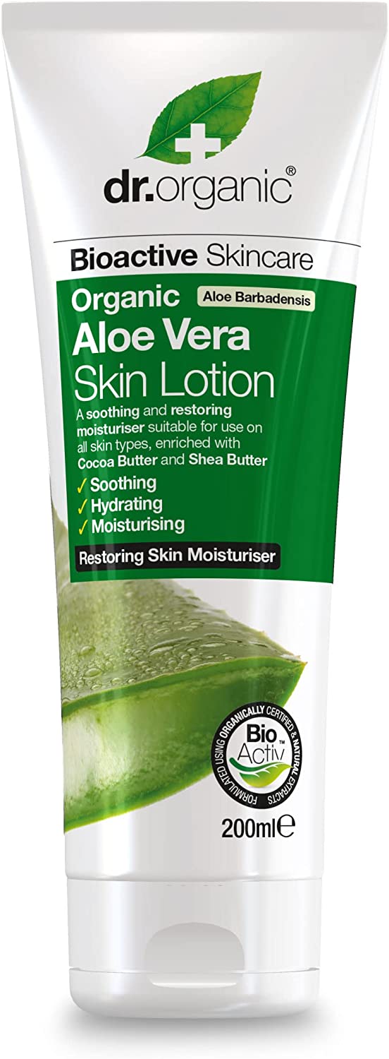 Dr. Organic Aloe Vera - Lozione Corpo Idratante e Lenitiva - 200 ml