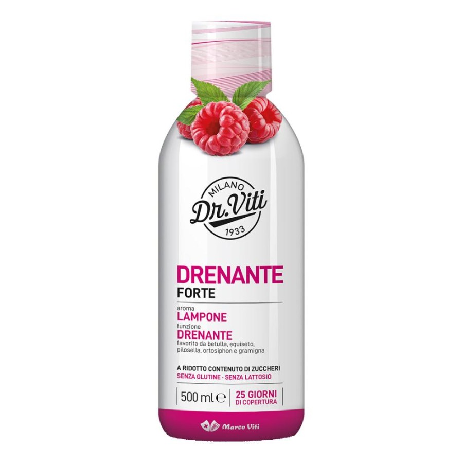 Dr. Viti Drenante Forte Lampone - Integratore Drenante - 500 ml