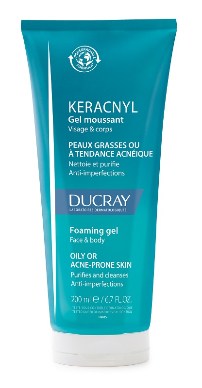 Ducray Keracnyl - Gel Detergente Pelle Acneica - 200 ml