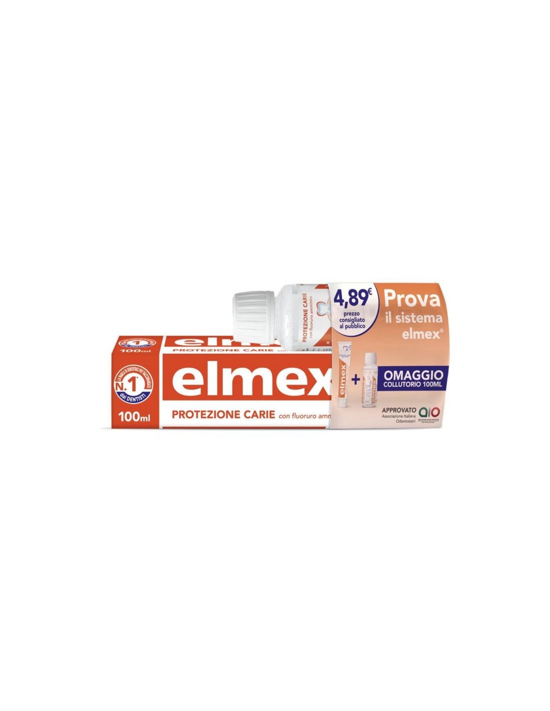 Elmex Carie Special Pack - Dentifricio Carie 100 ml + Collutorio Carie 100 ml
