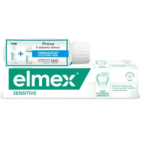 Elmex Sensitive Dentifricio Denti Sensibili 75 ml + Collutorio 100 ml