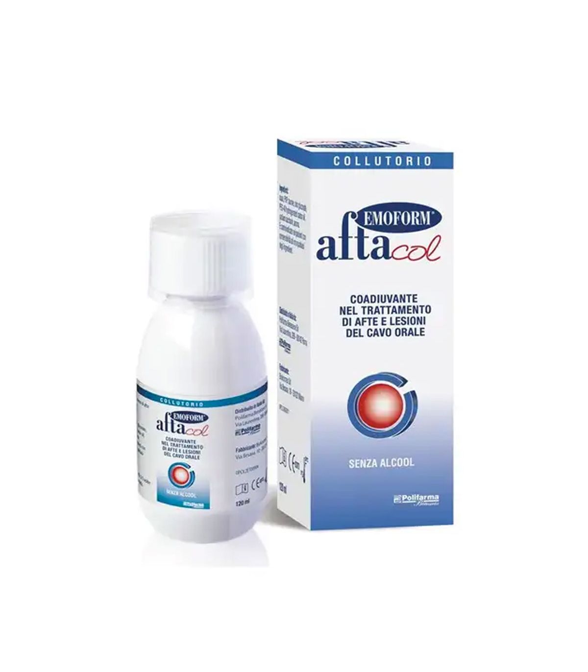 Emoform Aftacol Collutorio Trattamento Afte e Ulcere 120 ml