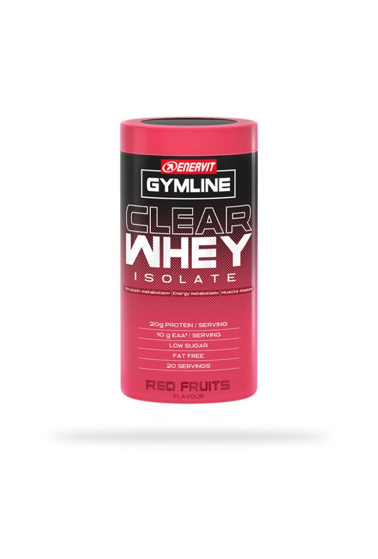 Enervit Gymline Clear Whey Isolate - Integratore di Aminoacidi Gusto Red Fruits - 480 g