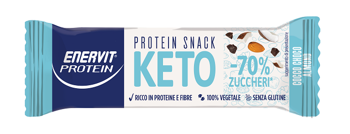 Enervit Protein Keto Snack Barretta Proteica Cocco Choco Almond