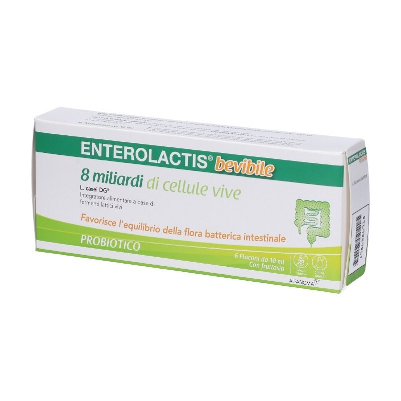 Enterolactis Bevibile 6 Flaconcini - Integratore Di Fermenti Lattici