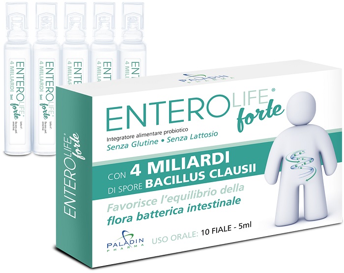 Enterolife Forte 4 Miliardi Integratore Probiotico 20 Fiale