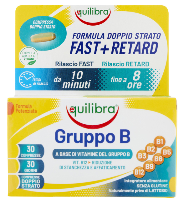 Gruppo B Integratore di Vitamine 30 Compresse