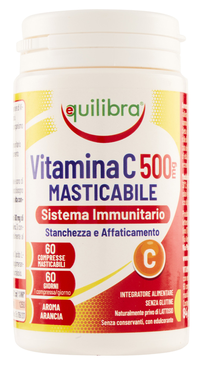 Vitamina C 500 mg Masticabile Integratore Sistema Immunitario 60 Compresse