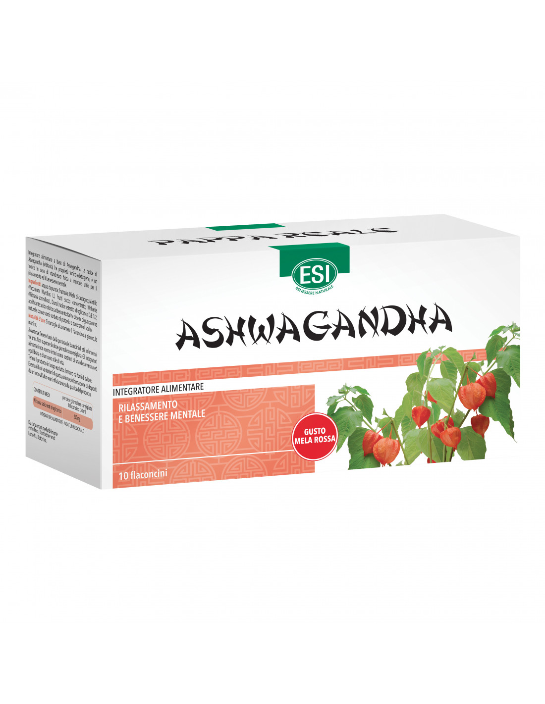 Esi Ashwagandha - Integratore Tonico per Stanchezza Fisica e Mentale - 10 Flaconcini x 30 ml