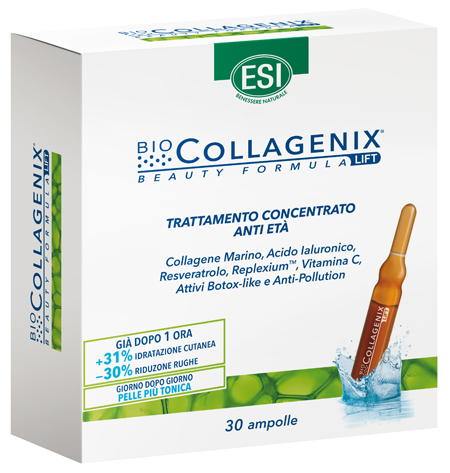 Esi BioCollagenix - Integratore di Collagene Marino per la cura della Pelle - 30 Ampolle