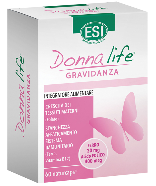 Esi Donna Life Gravidanza - Integratore per Gravidanza e Allattamento - 60 Naturcaps