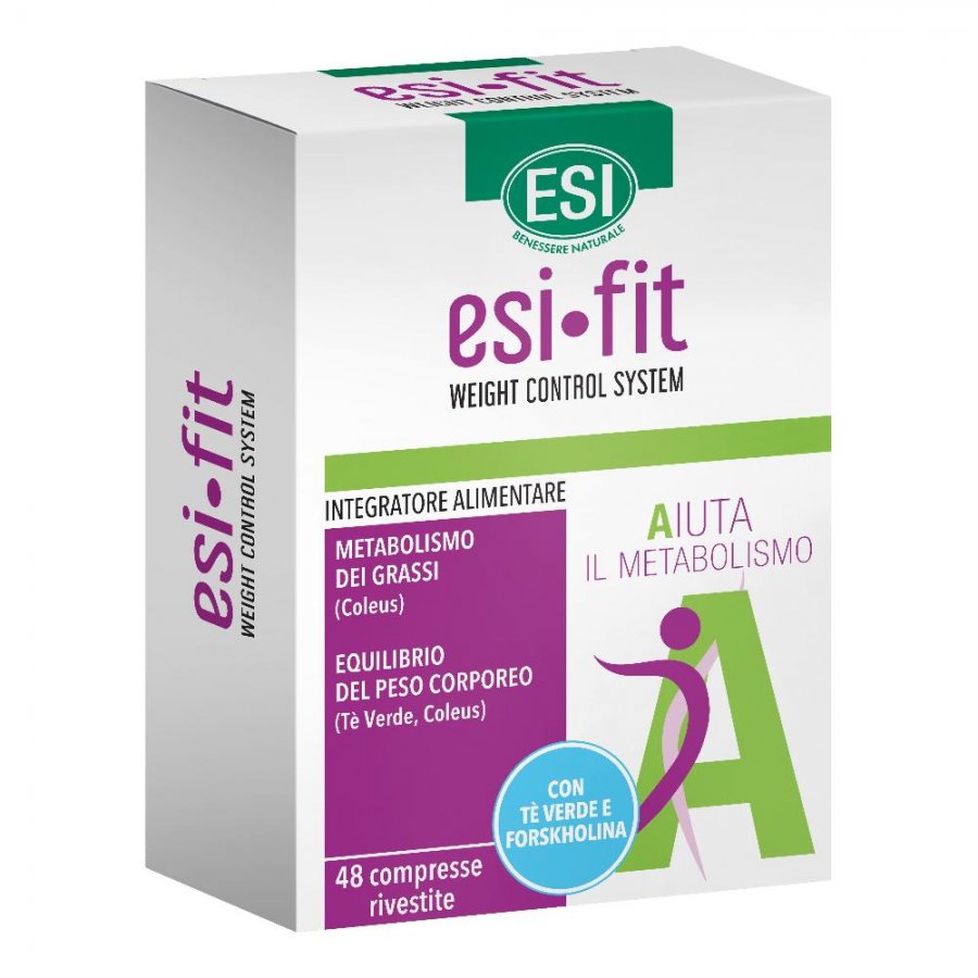 Esi Fit Aiuta - Integratore per Metabolismo con Tè Verde - 48 Compresse