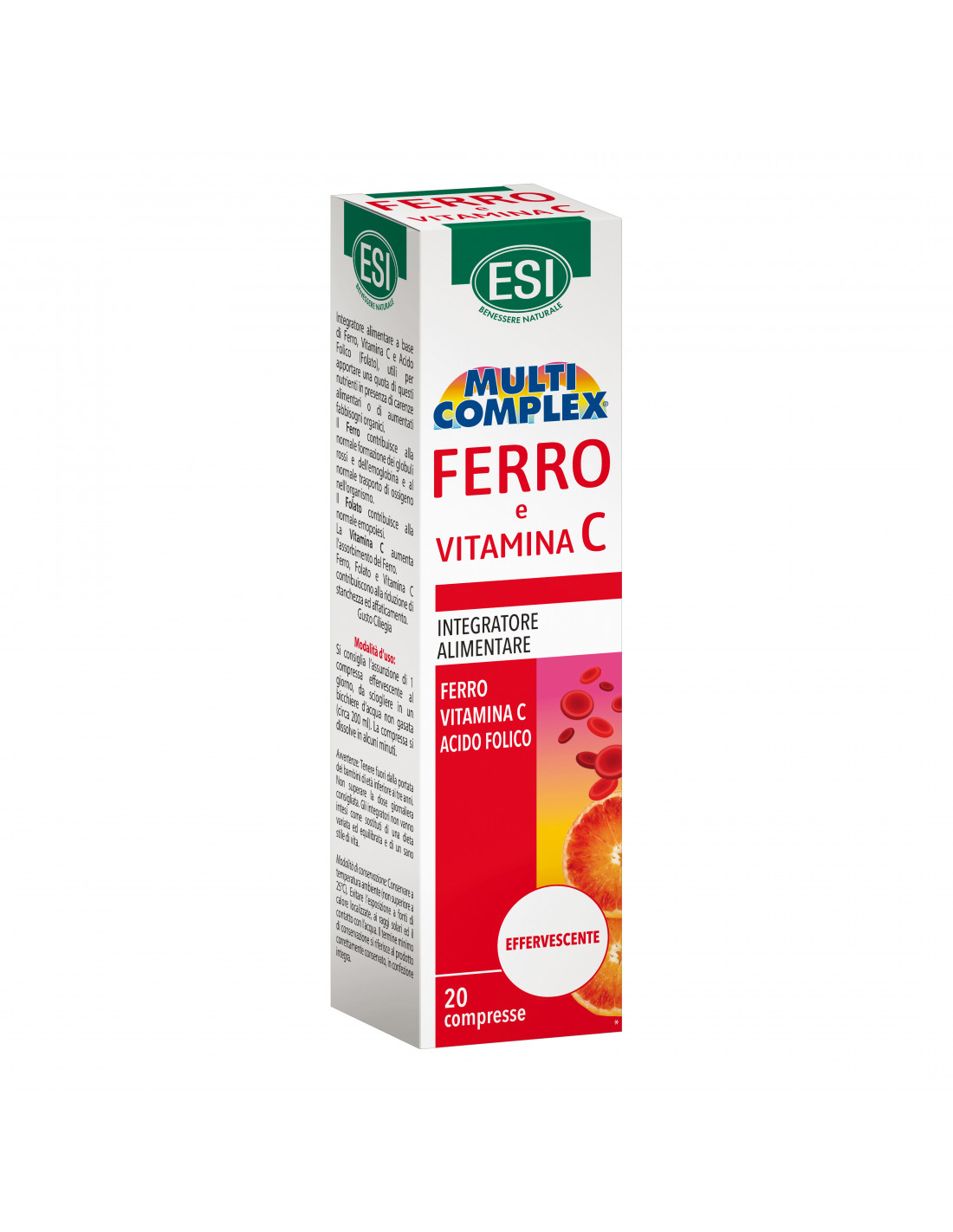 Esi Multicomplex - Integratore di Ferro e Vitamina C - 20 Compresse Effervescenti