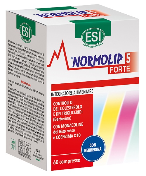 Esi Normolip 5 Forte - Integratore per il Controllo del Colesterolo - 60 Compresse