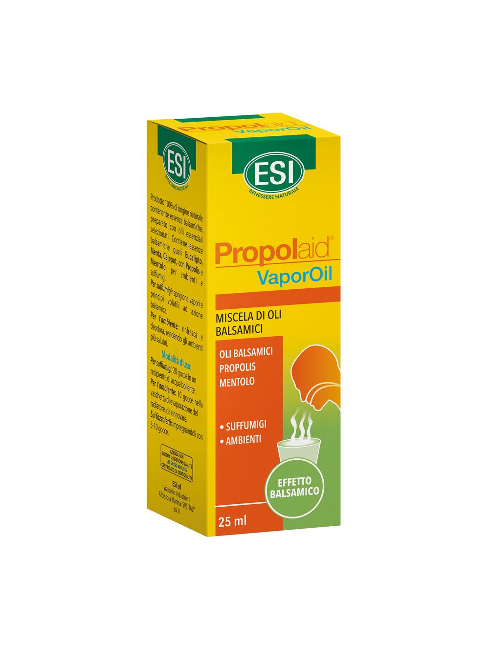 Esi Propolaid VaporOil - Olio Balsamico per il Benessere delle Vie Respiratorie - 25 ml