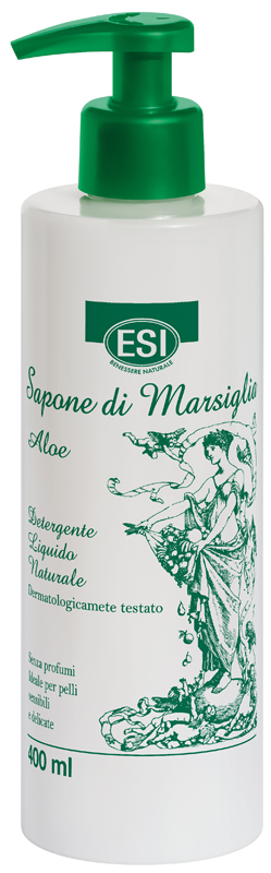 Esi Sapone di Marsiglia Aloe - Detergente Solido Delicato - 400 ml